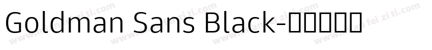 Goldman Sans Black字体转换